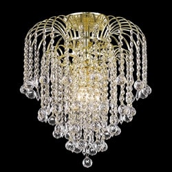 Crystal 4-light Gold Chandelier