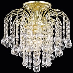 Crystal 3-light Gold Chandelier