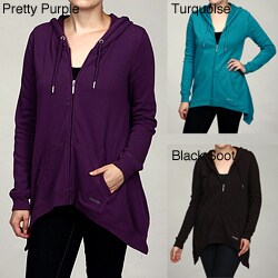 Calvin Klein Performance Women's Zip-front Sharktail Hoodie