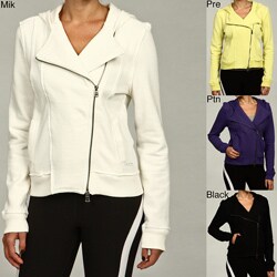 Calvin Klein Performance Women's Knit Hooded Moto Jacket