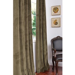 Signature Hunter Green Velvet 96-inch Blackout Curtain Panel
