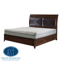 Spinal Response Aloe 11-inch Queen-size Smooth Top Memory Foam Mattress
