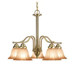 Woodbridge Lighting Morgan Park 5-light Classic Brass Chandelier
