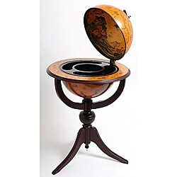Old Modern Handicrafts Three-legged Red Globe Pedestal