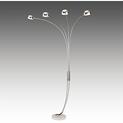 Modern Silver Chrome Arch Lamp
