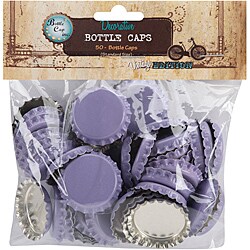 Vintage Collection 50-piece Purple Bottle Caps