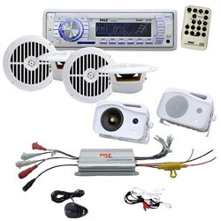 In-dash Marine System 4 Channel MP3/ iPod Amplifier