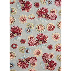 Peony Cream Floral Rug (3'6 x 5'6)