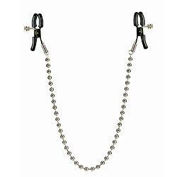 California Exotics Silver Beaded Adjustable Nipple Clamps