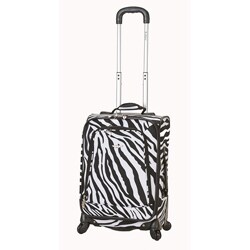 Rockland Zebra 20-inch Expandable Carry-on Spinner Upright