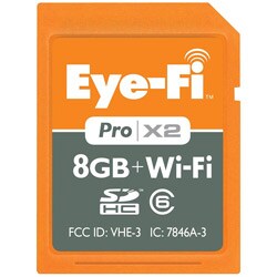 Eye-Fi Pro X2 8GB SDHC Wireless Memory Card