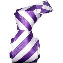 Dmitry Boy's Purple Italian Silk Woven Tie