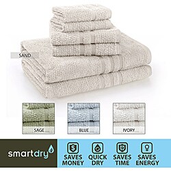 Smart Dry Cotton 6-piece Towel Set
