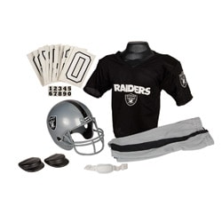 NFL Oakland Raiders Black/Silver Novelty Polyester Youth Uniform Set