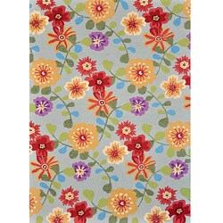 Peony Celadon Multi Floral Rug (2'3 x 3'9)