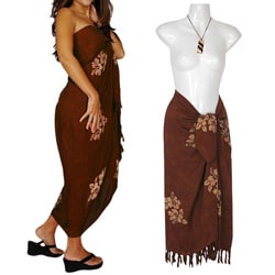Plus-size Hibiscus Flower Sarong (Indonesia)