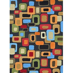 Hand-tufted Caulfield Multi Block Rug (7'9 x 9'9)
