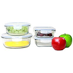 Lock&Lock BOROSEAL Borosilicate Glass 8-pc Set