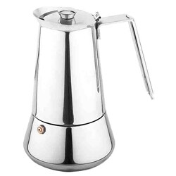 Lorren Home Trends Regina 6-cup Stainless Steel Espresso Maker