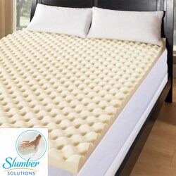 Slumber Solutions Big Bump 4-inch Memory Foam Mattress Topper