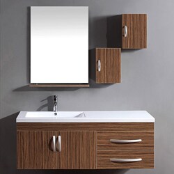 Morden Wall Mount Single Sink Bathroom Vanity Set