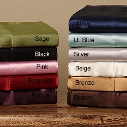 Silky Satin Twin/ Full-size Satin Sheet Set