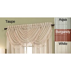 Crushed Lurex Stripe Waterfall Valance 