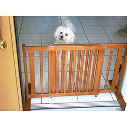 Crown Pet Chestnut Brown 21-inch All Wood Gate