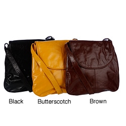Latico Front-flap Leather Crossbody Bag