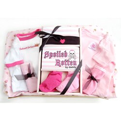 Nikki's Gift Baskets Spoiled Rotten Baby Girl Basket