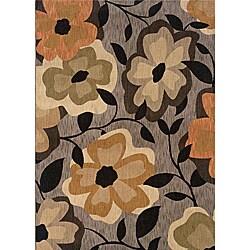 Messina Grey/Gold Transitional Area Rug (3'10 x 5'5)