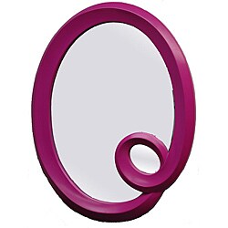 Pink Oval Framed Mirror