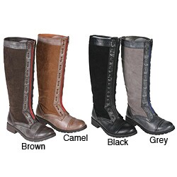 Story Women's Motorcycle Knee High Boots