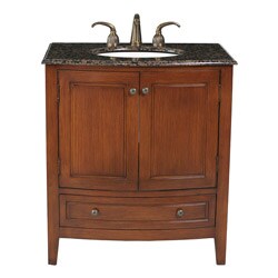 Stufurhome 32-inch Single Sink Baltic Brown Top Bathroom Vanity