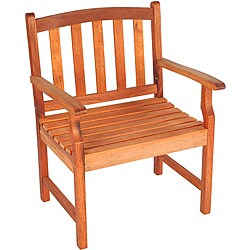 Bay Shore Patio Eucalyptus Outdoor Arm Chair