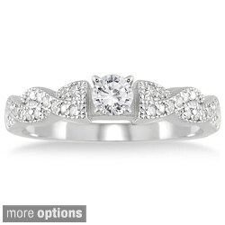 10k White Gold 1/2ct TDW Diamond Engagement Ring (I-J, I2-I3)