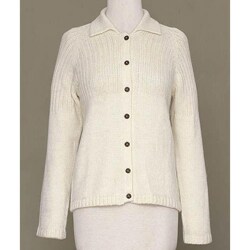 Alpaca Wool Blend Women's 'Cream Puff' Cardigan Sweater (Peru)