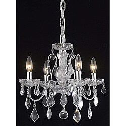Crystal 4-light Chrome Chandelier 