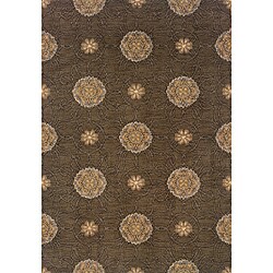 Hayworth Brown/Gold Area Rug (7'8 x 10'10)