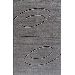 Hand-tufted Manhattan Swirl Grey Wool Rug (3'3 x 5'3)