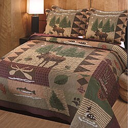 Moose Lodge King-size Quilt Set