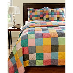 Landon Color Patchwork 3-piece Quilt Set