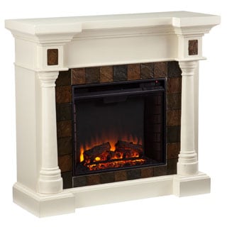 Buy Cheap Upton Home Blanchard Ivory Electric Fireplace