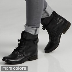 MIA Women's 'Ximena' Lace-up Leather Boots