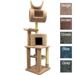 New Cat Condos Cat Playstation - Solid Wood 72" Cat Condo