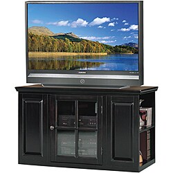 Rubbed Black 42-inch Bookcase TV Stand & Media Console