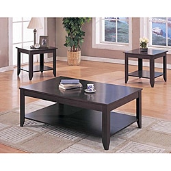 Cappuccino 3-piece Occasional Table Set