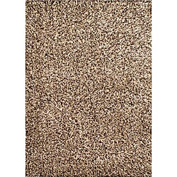 Hand-tufted Silky Shag Modena Burgundy Rug (4'7 x 6'6)