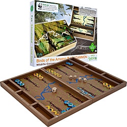 World Wildlife Foundation Family Night Brown Wood Board Games