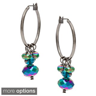 Alexa Starr Crystal Cluster Hoop Earrings